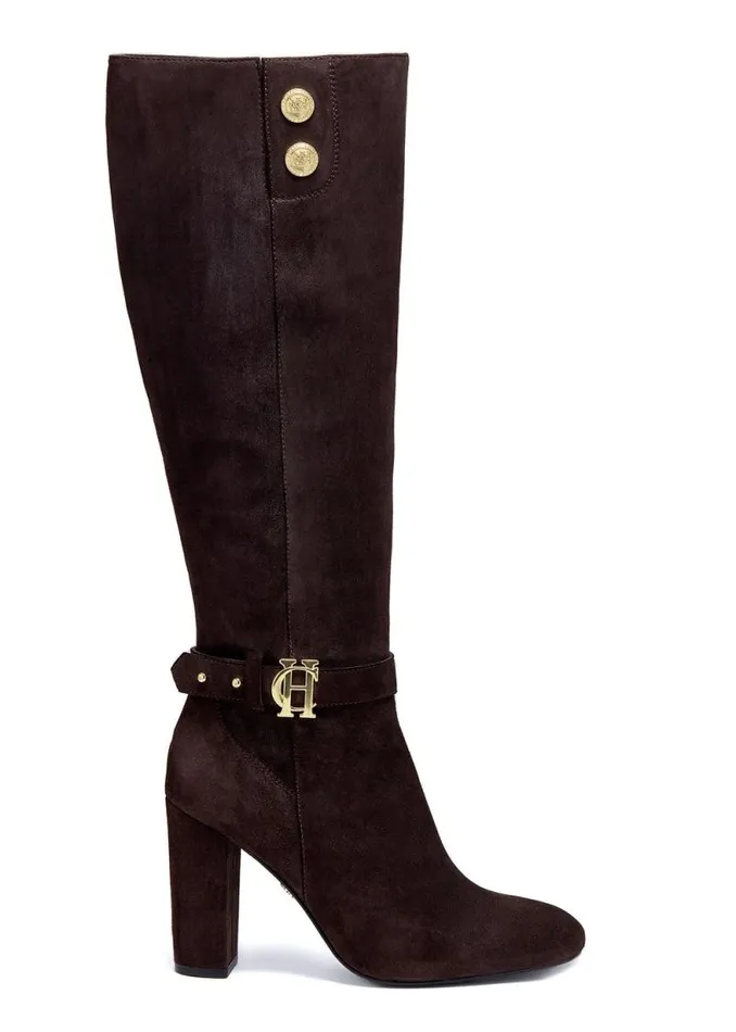 Women Marlborough Knee Boot Chocolate Holland Cooper Boots