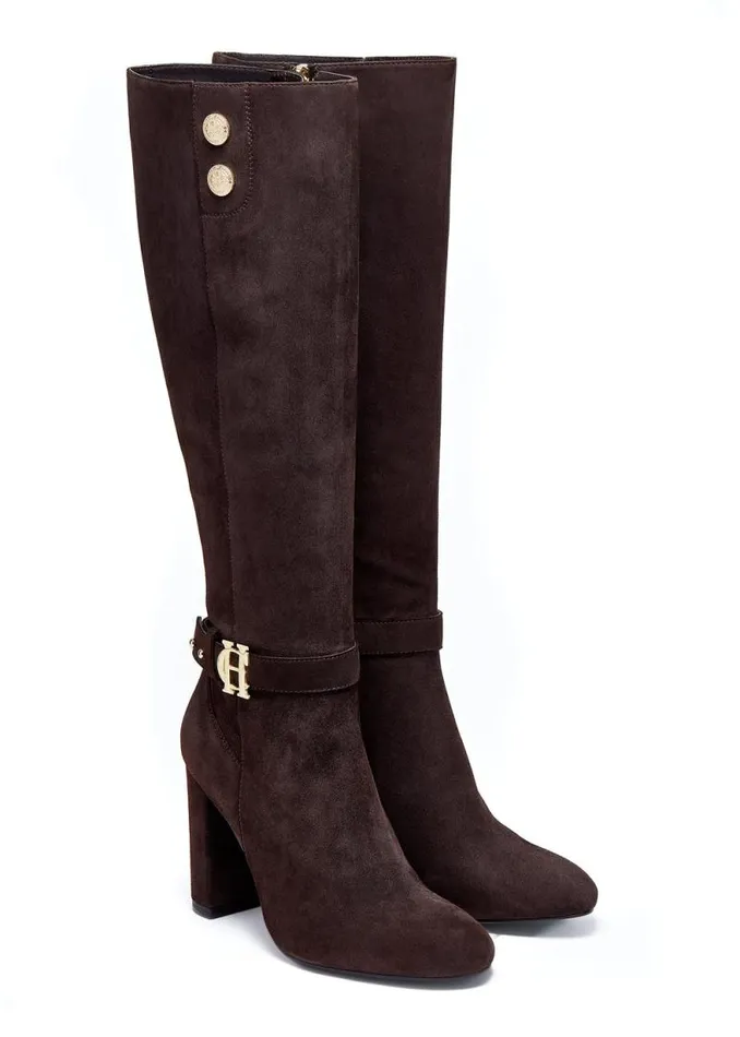 Women Marlborough Knee Boot Chocolate Holland Cooper Boots