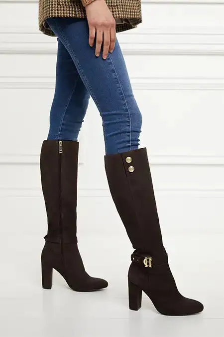 Women Marlborough Knee Boot Chocolate Holland Cooper Boots