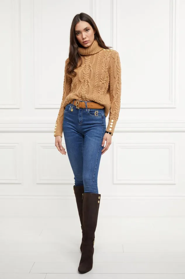 Women Marlborough Knee Boot Chocolate Holland Cooper Boots