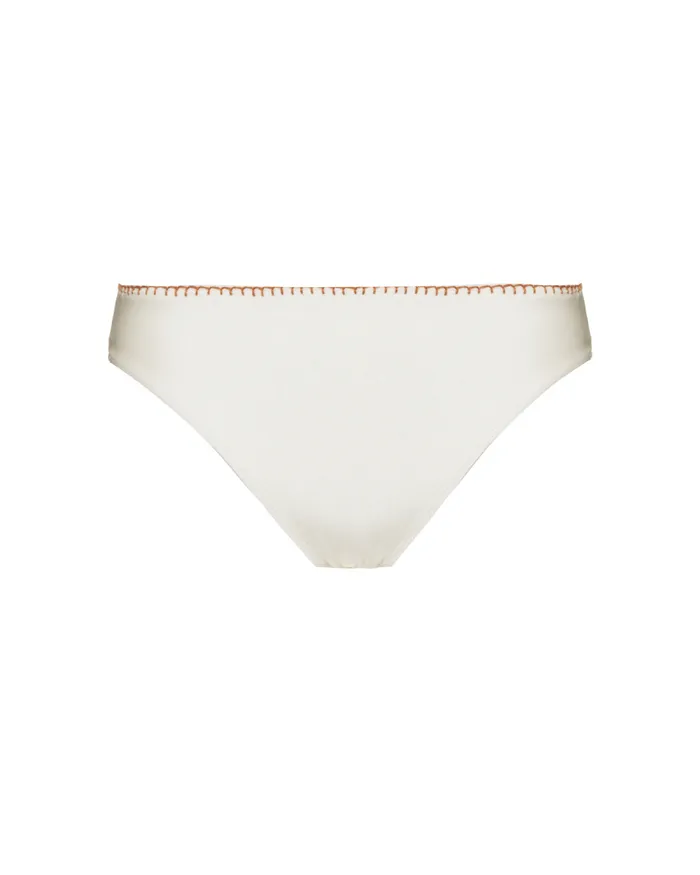 Women Matching Sets PatBO EMBROIDERED BIKINI BOTTOM Off White