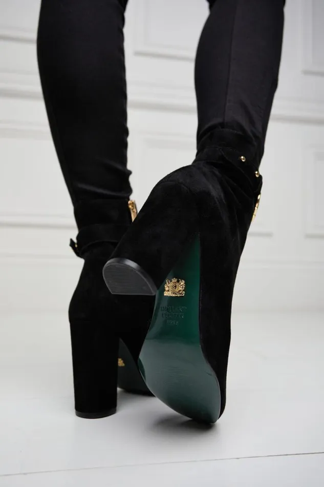 Women Mayfair Suede Ankle Boot Black Holland Cooper Boots