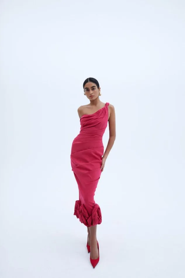 Women Midi Dresses Rachel Gilbert OCHRE DRESS Women Midi Dresses Rachel Gilbert OCHRE DRESS