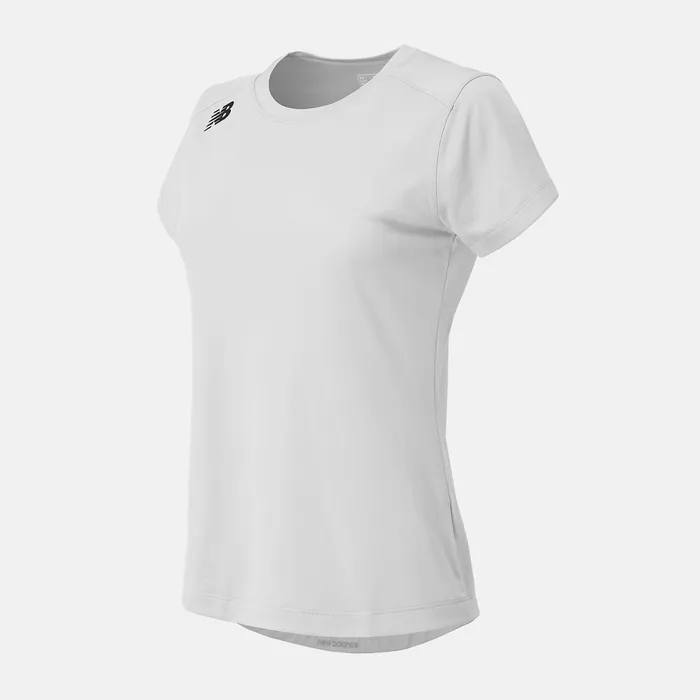 Women NB Short Sleeve Tech Tee White New Balance Shirts