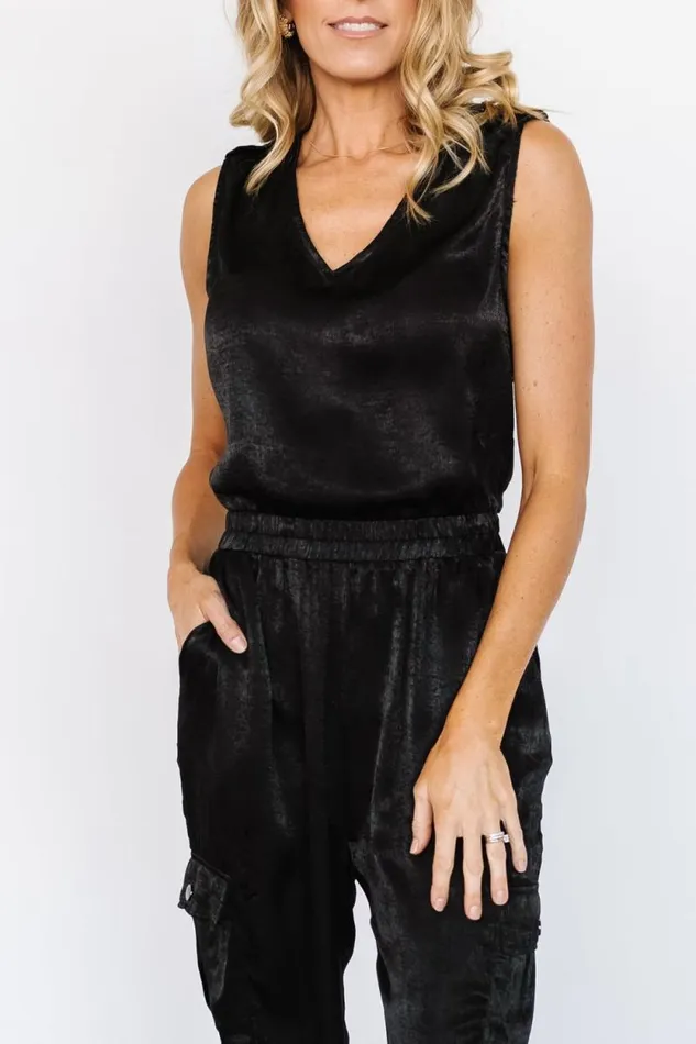Women Nichols Sleeveless Jumpsuit Black Baltic Born Jumpsuits and Rompers