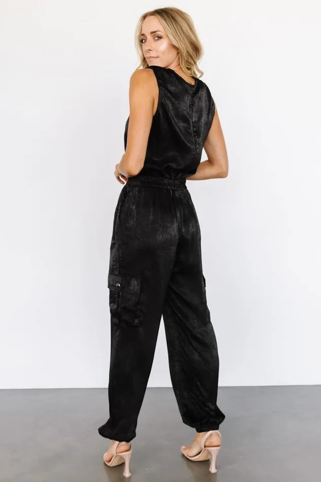 Women Nichols Sleeveless Jumpsuit Black Baltic Born Jumpsuits and Rompers
