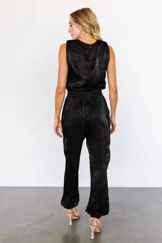 Women Nichols Sleeveless Jumpsuit Black Baltic Born Jumpsuits and Rompers