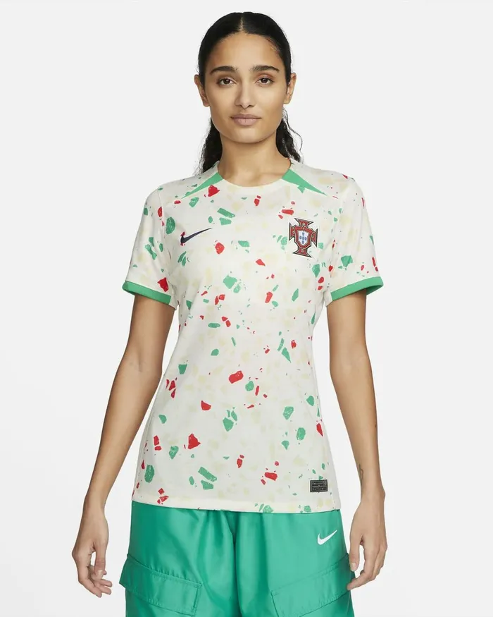 Women Nike All Clothing Portugal 2023 Stadium Away Sailstadium Greenobsidian