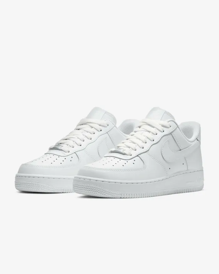 Women Nike All Shoes Air Force 1 03907 Whitewhitewhitewhite