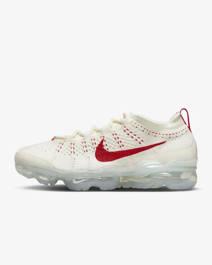 Women Nike All Shoes Air VaporMax 2023 Flyknit Sailphantommetallic Silvertrack Red