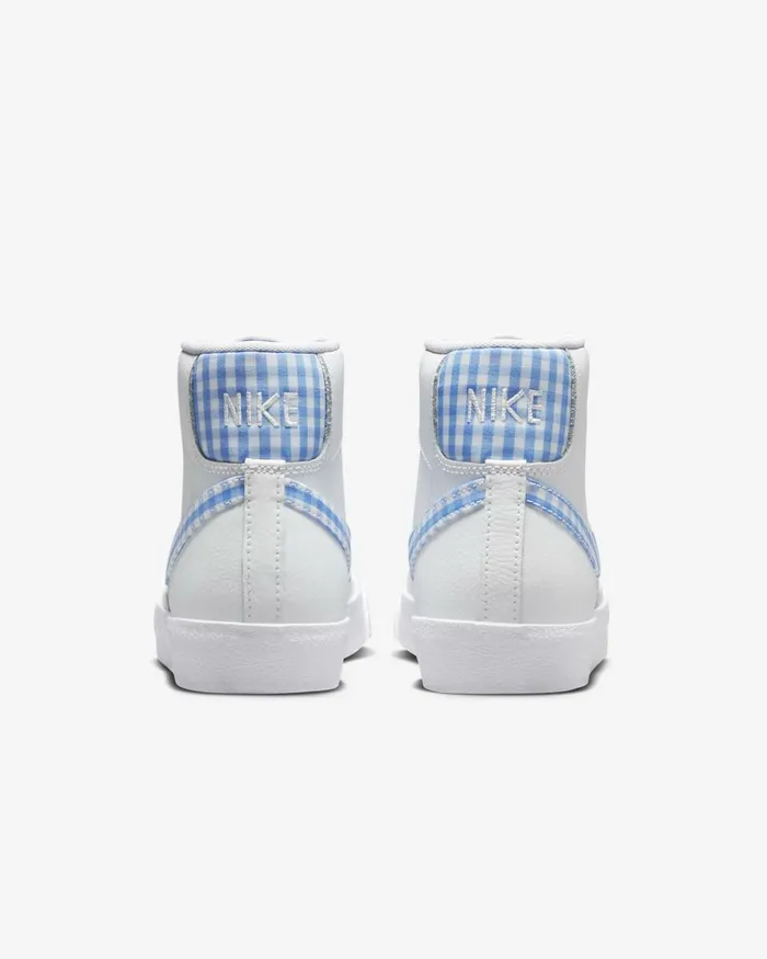 Women Nike All Shoes Blazer Mid 03977 Whiteuniversity Blue