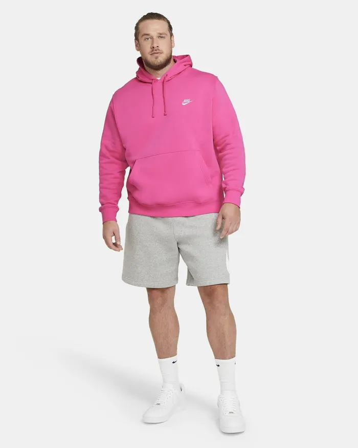 Women Nike Hoodies And Sweatshirts Sportswear Club Fleece Pinksiclepinksiclewhite