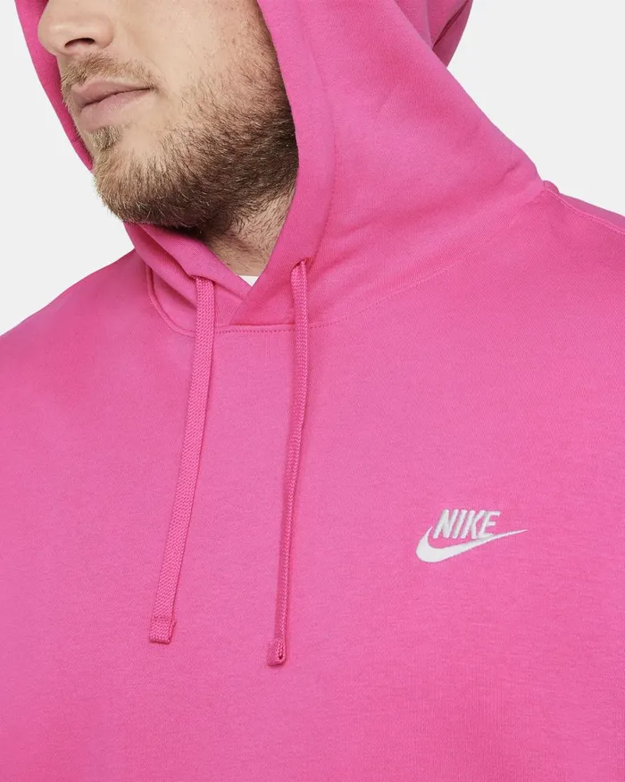 Women Nike Hoodies And Sweatshirts Sportswear Club Fleece Pinksiclepinksiclewhite