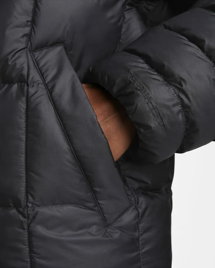 Women Nike Jackets Sportswear Swoosh Puffer PrimaLoft Blackwhite