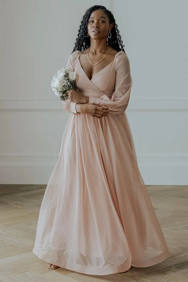 Women Octavia Shimmer Gown Blush Baltic Born Embellished and Sequined Women Octavia Shimmer Gown Blush Baltic Born Embellished and Sequined