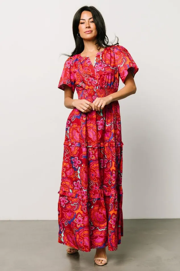 Women Palmer Tiered Maxi Dress Multi Floral Baltic Born Maxi Dresses Women Palmer Tiered Maxi Dress Multi Floral Baltic Born Maxi Dresses