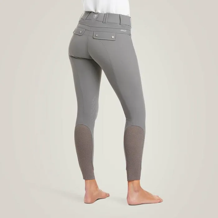 Women Pants and Shorts Ariat Tri Factor Grip Knee Patch Breech Plum Grey