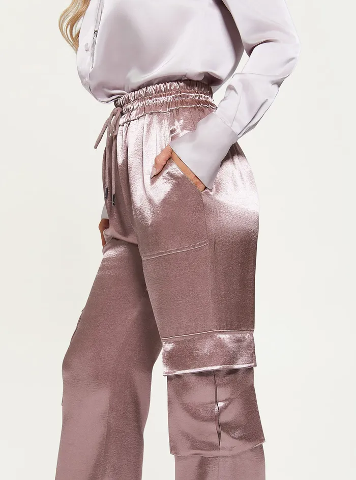 Women Pants GUESS Rosy Violet Chantal Pants Women Pants GUESS Rosy Violet Chantal Pants