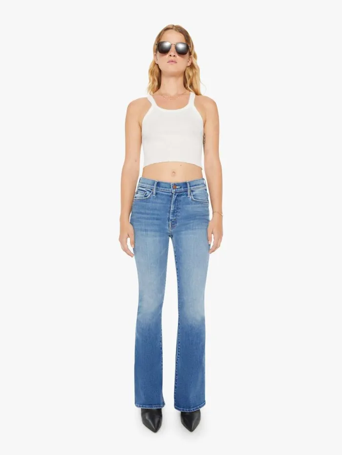 Women Petites Mother Denim PETITES The Lil039 Weekender Blue medium
