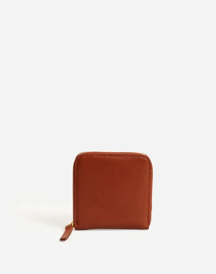 Women Pouches and Wallets Madewell The Essential Zip Wallet Warm Cinnamon