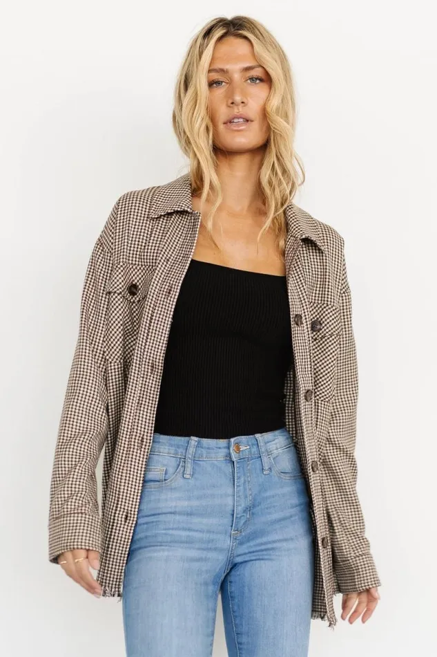 Women Raffi Checkered Shacket Multi Baltic Born Outerwear Women Raffi Checkered Shacket Multi Baltic Born Outerwear