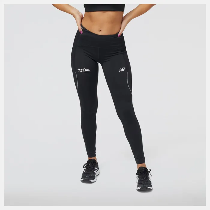 Women Run For Life Impact Run Tight Black New Balance Pants and Leggings