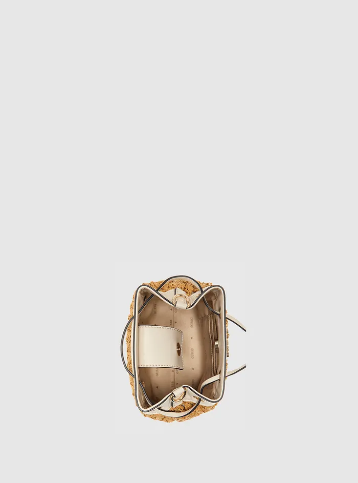 Women Satchel GUESS Stone Liguria Bucket Bag Women Satchel GUESS Stone Liguria Bucket Bag