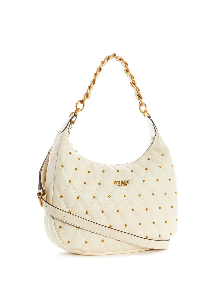 Women Satchel GUESS White Triana Hobo Bag Women Satchel GUESS White Triana Hobo Bag