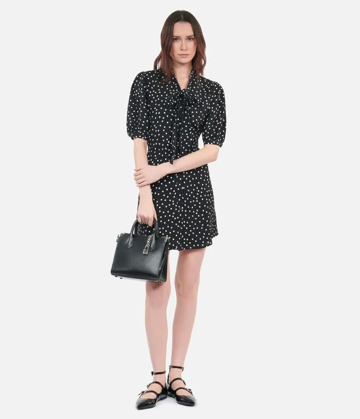 Women Short Black Polka Dot Dress THE KOOPLES Dresses and Jumpsuits