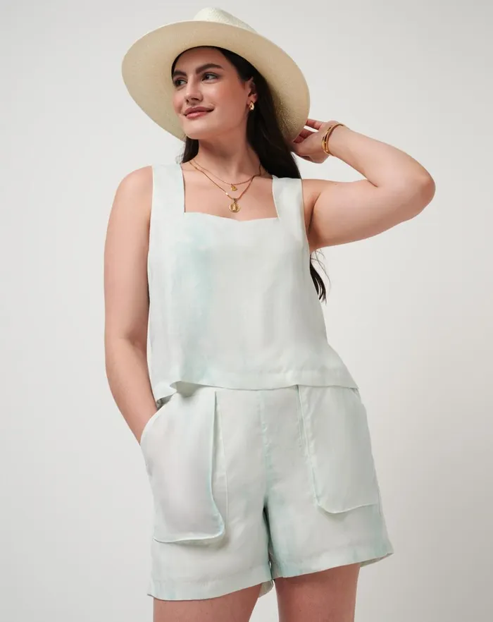 Women Shorts TravisMathew TROPIC WINDS SHORT Dusty Aqua