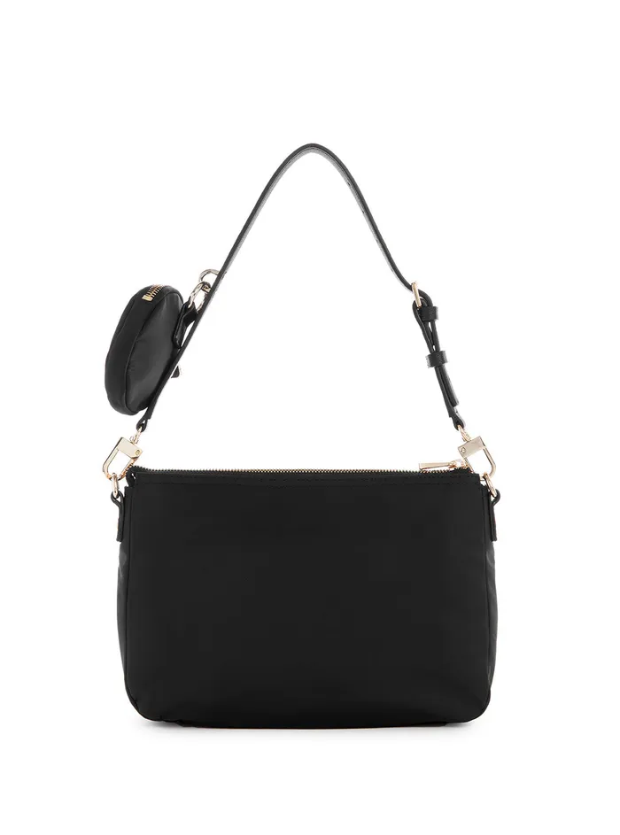 Women Shoulder Bag GUESS Eco Black Gemma Shoulder Bag Women Shoulder Bag GUESS Eco Black Gemma Shoulder Bag