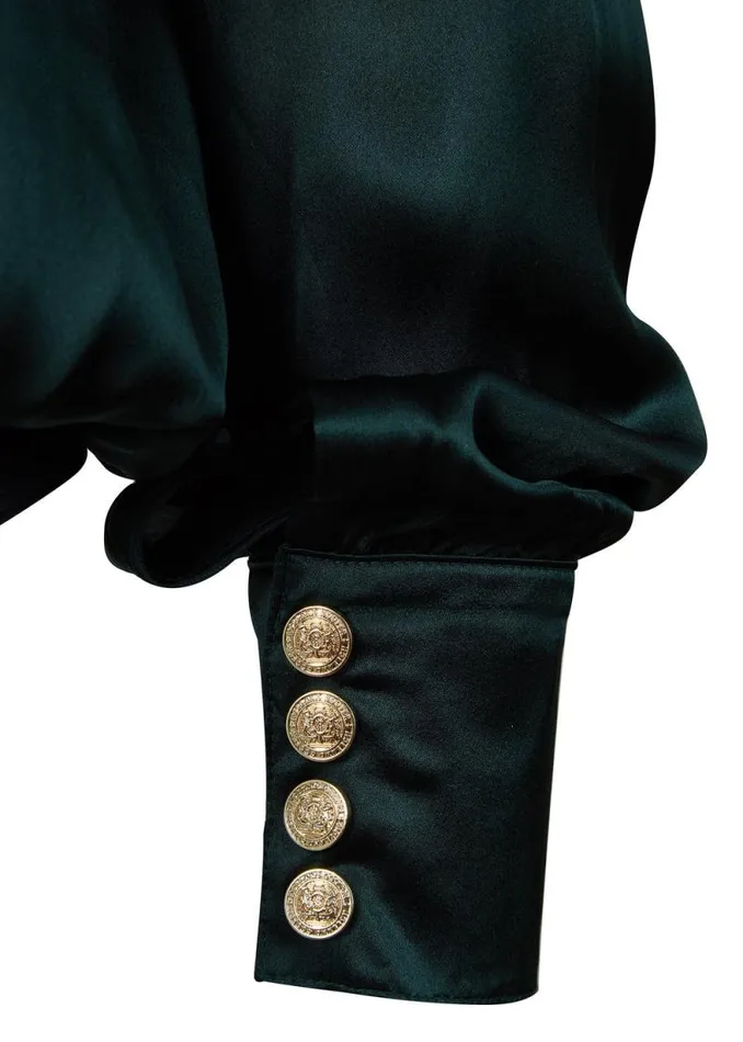 Women Silk Bodysuit Emerald Holland Cooper Shirts and Blouses Women Silk Bodysuit Emerald Holland Cooper Shirts and Blouses