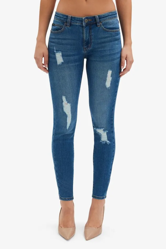 Women Skinny Jean Bardot Kate Hipster Jeans In Dark Denim Dark Denim