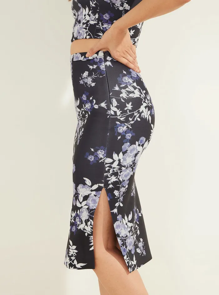 Women Skirts GUESS Marciano Indigo Leonara Midi Skirt Women Skirts GUESS Marciano Indigo Leonara Midi Skirt
