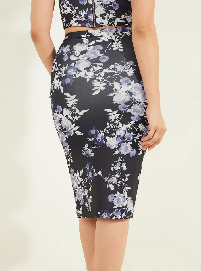 Women Skirts GUESS Marciano Indigo Leonara Midi Skirt Women Skirts GUESS Marciano Indigo Leonara Midi Skirt