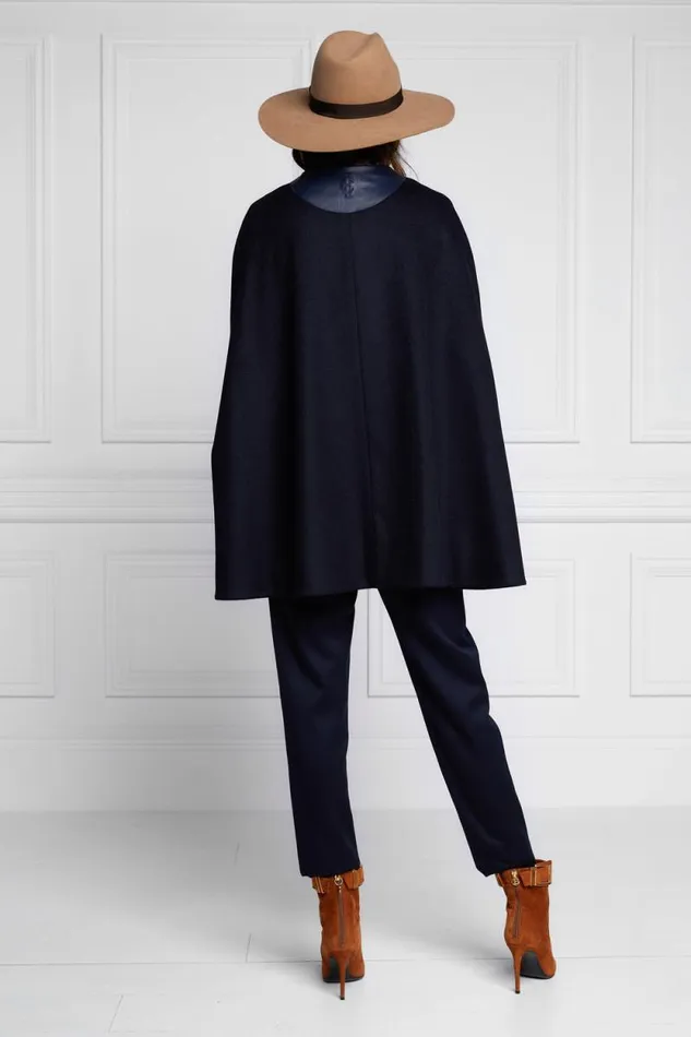 Women Slim Cape Soft Navy Holland Cooper Capes