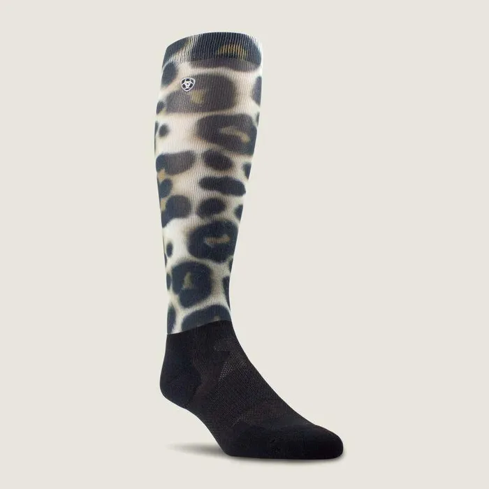 Women Socks Ariat AriatTEK Slim Printed Socks Leopard Print