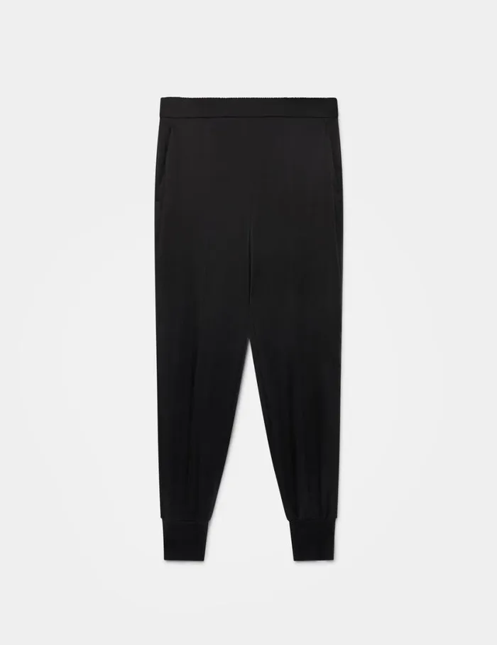 Women Stretch Cady Tailored Trousers Black Stella McCartney Pants And Shorts