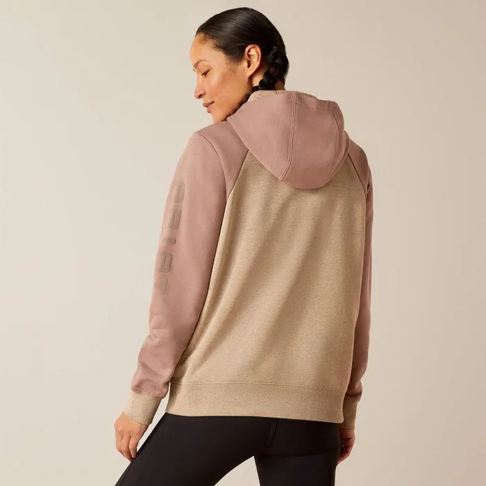 Women Sweatshirts and Hoodies Ariat Rebar Colorblocked 12 Zip Hoodie Oatmeal Heatherantler Women Sweatshirts and Hoodies Ariat Rebar Colorblocked 12 Zip Hoodie Oatmeal Heatherantler