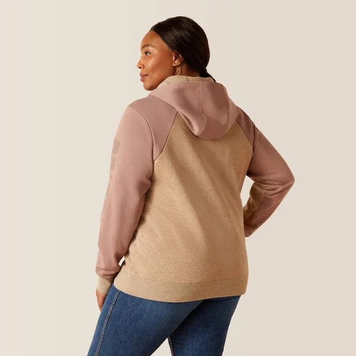 Women Sweatshirts and Hoodies Ariat Rebar Colorblocked 12 Zip Hoodie Oatmeal Heatherantler Women Sweatshirts and Hoodies Ariat Rebar Colorblocked 12 Zip Hoodie Oatmeal Heatherantler