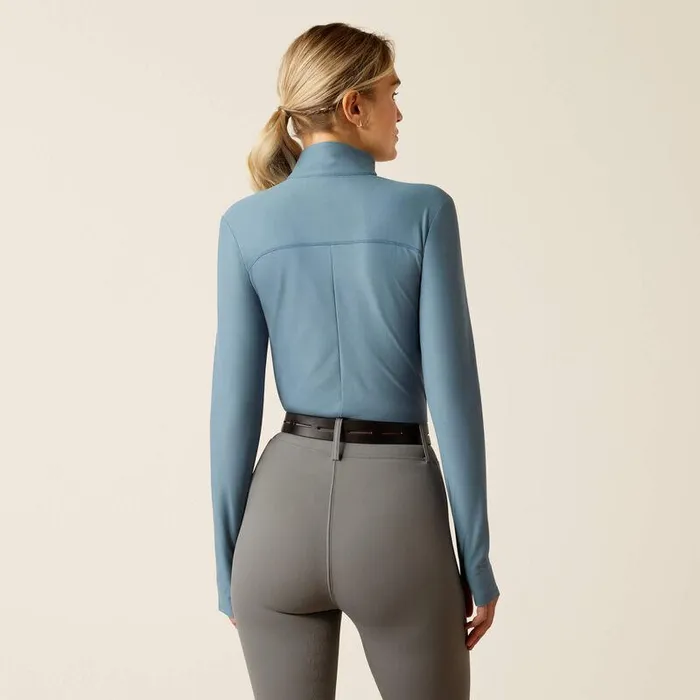 Women TShirts and Tops Ariat Lowell 30 14 Zip Baselayer Bluestone Women TShirts and Tops Ariat Lowell 30 14 Zip Baselayer Bluestone
