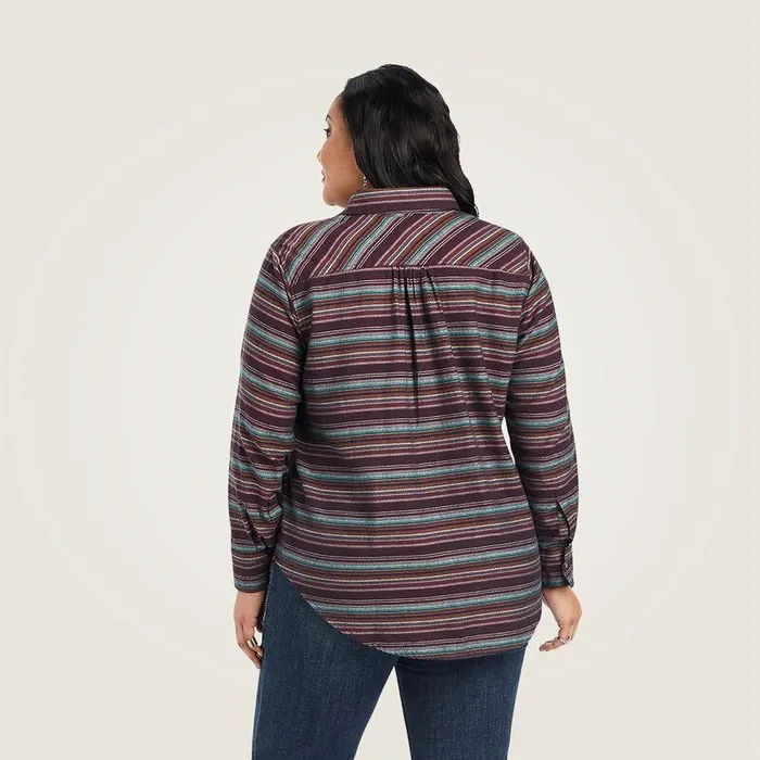 Women TShirts and Tops Ariat REAL Billie Jean Popover Shirt Roadside Stripe Women TShirts and Tops Ariat REAL Billie Jean Popover Shirt Roadside Stripe