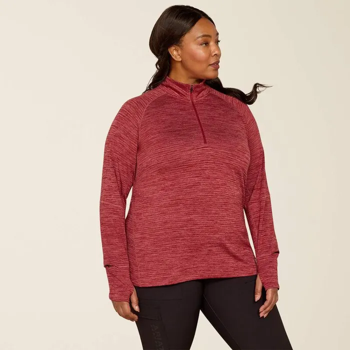 Women TShirts and Tops Ariat Rebar Gridwork Baselayer 14 Zip TShirt Tibetan Red Women TShirts and Tops Ariat Rebar Gridwork Baselayer 14 Zip TShirt Tibetan Red