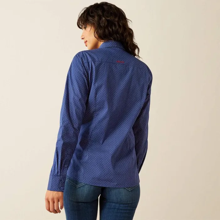 Women TShirts and Tops Ariat Team Kirby Stretch Shirt Cobalt Geo Women TShirts and Tops Ariat Team Kirby Stretch Shirt Cobalt Geo