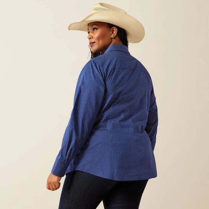 Women TShirts and Tops Ariat Team Kirby Stretch Shirt Cobalt Geo Women TShirts and Tops Ariat Team Kirby Stretch Shirt Cobalt Geo