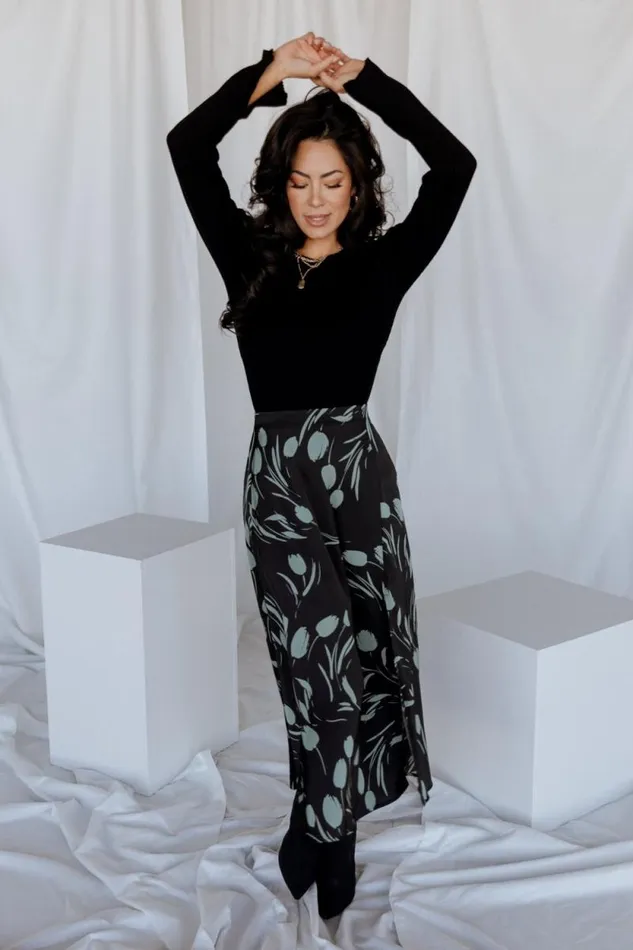 Women Tallyn Midi Skirt Black Green Baltic Born Skirts Women Tallyn Midi Skirt Black Green Baltic Born Skirts