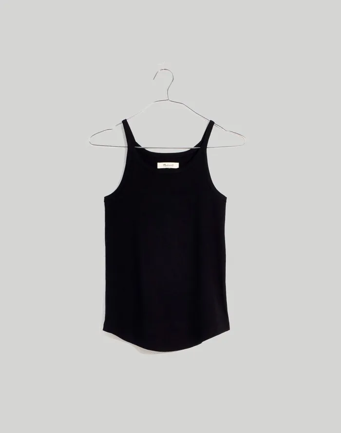 Women Tees Madewell Supima Rib 03990s Tank True Black
