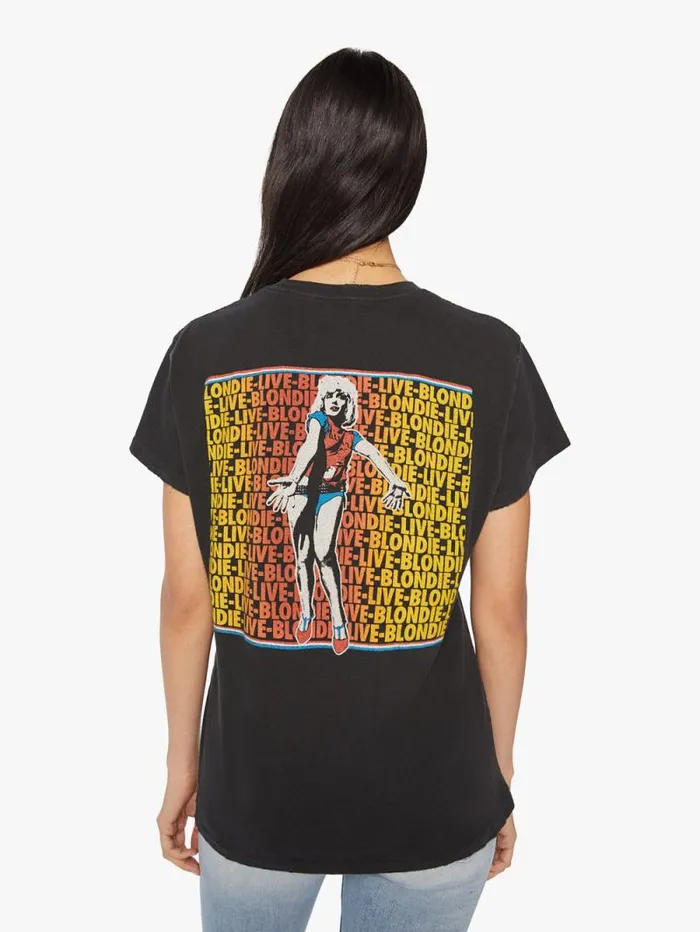Women Tees Tanks Mother Denim Blondie Tee Charcoal