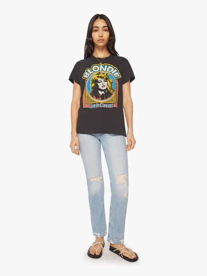 Women Tees Tanks Mother Denim Blondie Tee Charcoal