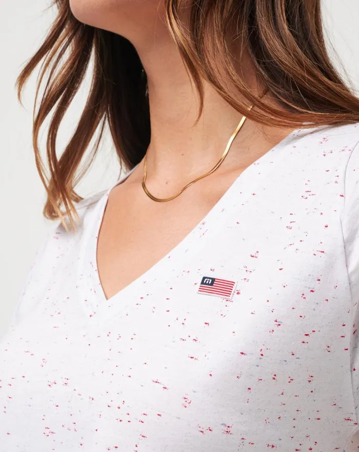 Women Tees TravisMathew ENCHANTMENT TEE White Multi